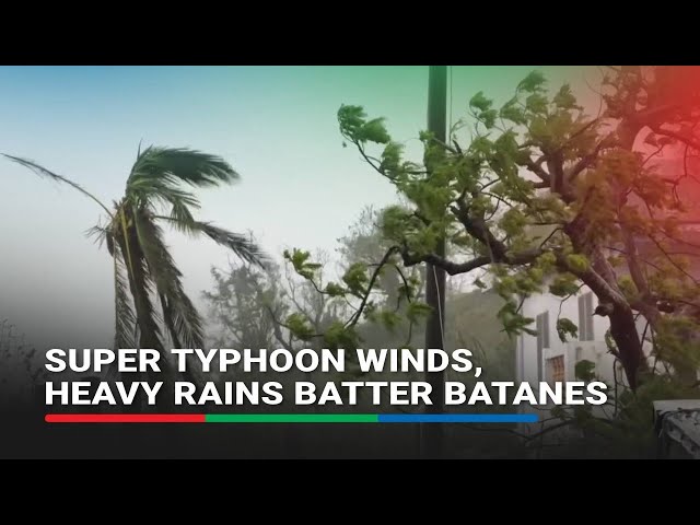 ⁣Super typhoon winds, heavy rains batter Batanes