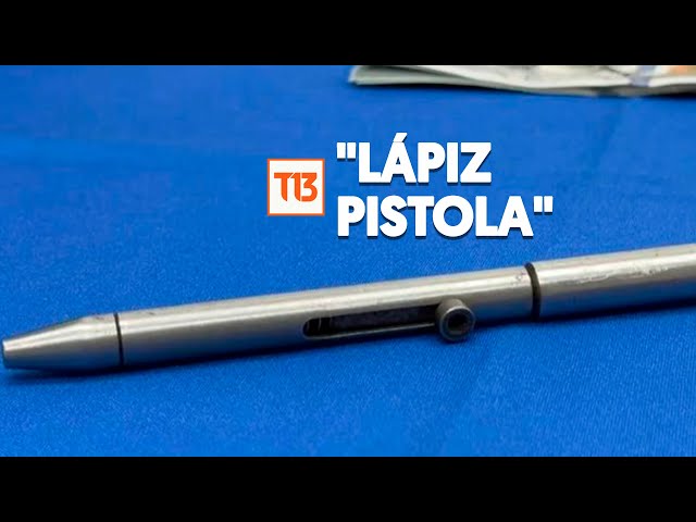 ⁣Encuentran "lápiz pistola" en poder de una banda de narcotraficantes en Concepción