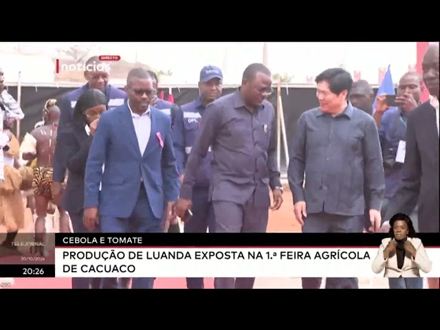 ⁣Cebola e Tomate - Produção de Luanda exposta na 1ª Feira Agrícola de Cacuaco