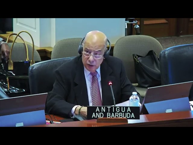 ⁣ANTIGUA AND BARBUDA LEADS GROUND-BREAKING RESOLUTION AT OAS