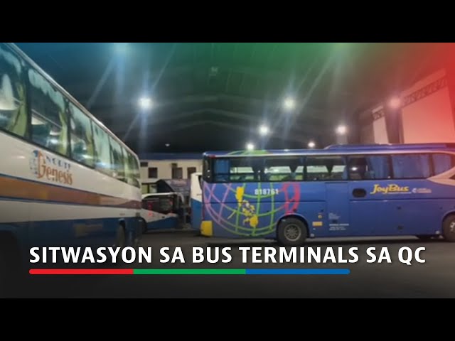 ⁣Travelers flock to bus terminals in Quezon City ahead of Undas