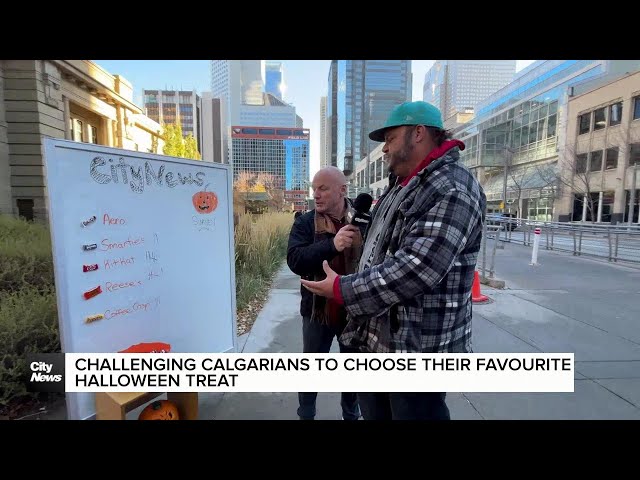 ⁣Challenging Calgarians to choose their favourite Halloween treat