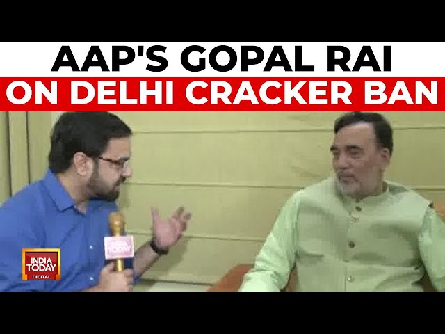 ⁣Delhi Environment Minister Gopal Rai On Delhi Pollution Woes, Cracker Ban | India Today