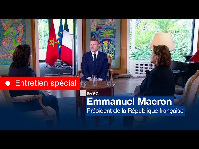 ⁣Entretien spécial avec le Président de la République française Emmanuel Macron