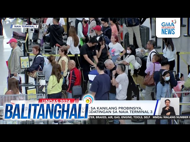 ⁣Mga pasaherong uuwi sa kanilang probinsiya, nagsisimula nang magdatingan... | Balitanghali