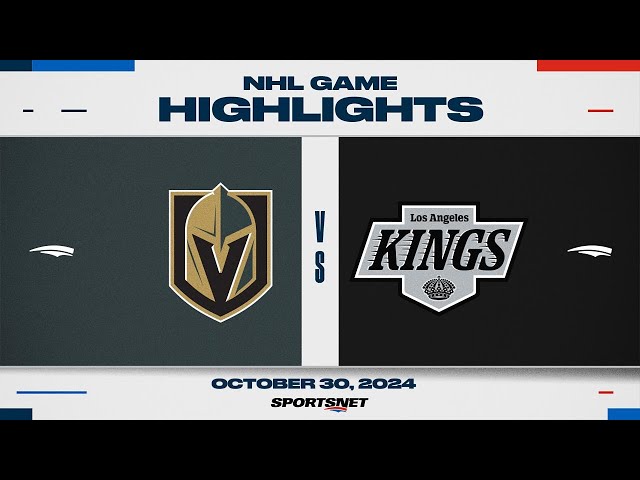 ⁣NHL Highlights | Golden Knights vs. Kings - October 30, 2024