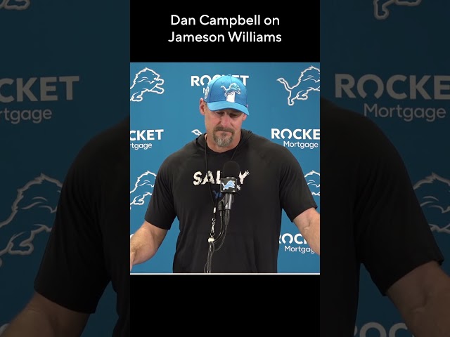 ⁣Detroit Lions Dan Campbell on Jameson Williams