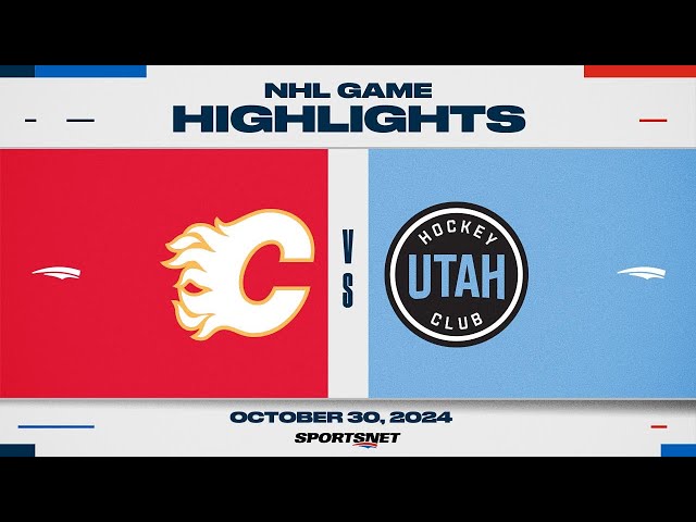 ⁣NHL Highlights | Flames vs. Utah HC - November 30, 2024