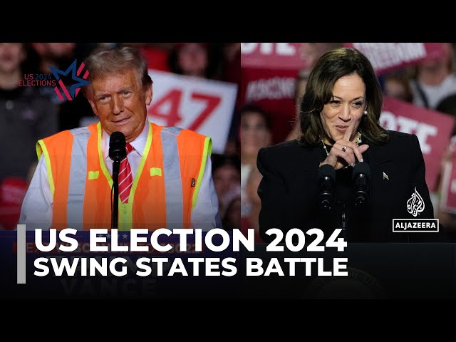 ⁣US swing states battle: 'Garbage' comments add to campaign controversy