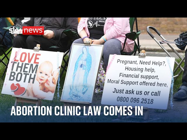 ⁣Safe zones outside abortion clinics in England & Wales come into effect