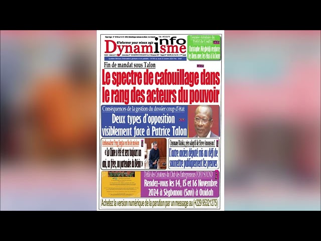 ⁣LA REVUE DES TITRES - 31 10 2024 - Romaric Dossa