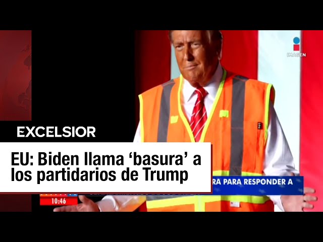 ⁣Biden insinúa que los partidarios de Trump son 'basura' tras insultos a Puerto Rico