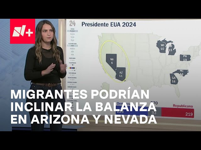 ⁣Nevada y Arizona, estados columpio con fuerte presencia migrante y de voto independiente - En Punto