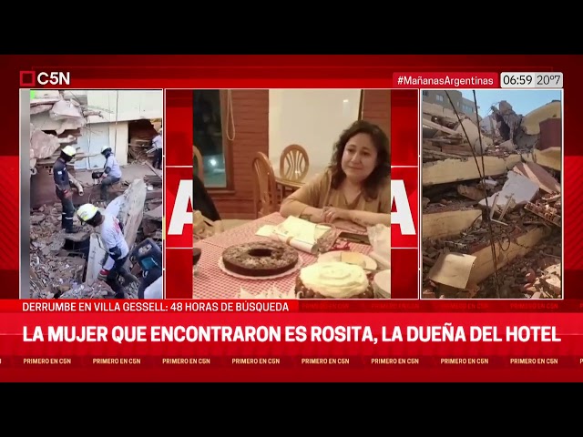 ⁣VILLA GESELL: CONFIRMAN que el CUERPO ENCONTRADO es el de ROSITA, la EX DUEÑA del HOTEL