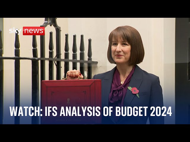 ⁣Watch live: IFS analysis of the Autumn Budget 2024