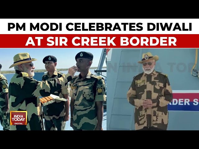 ⁣PM Modi's Diwali With Jawans | PM Modi Reaches Kachchh For Diwali Celebration With Soldiers