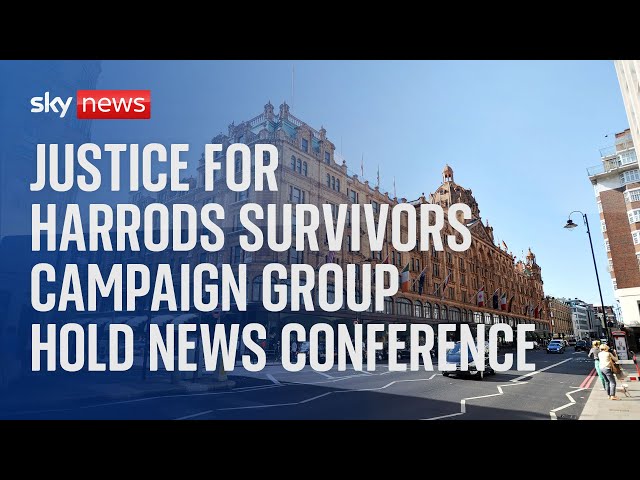 ⁣Watch live: Justice For Harrods Survivors campaign group hold news conference