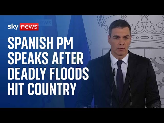 ⁣Watch live: Spanish Prime Minister Pedro Sanchez delivers speech after floods killed at least 95