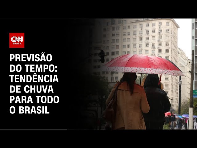 ⁣Previsão do tempo: tendência de chuva para todo o Brasil | CNN NOVO DIA