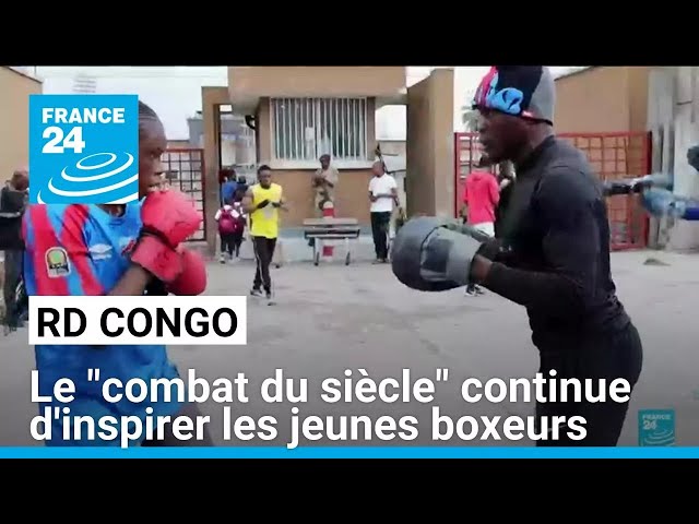 ⁣RD Congo : 50 ans après, le "combat du siècle" continue d'inspirer les jeunes boxeurs