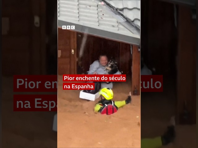 ⁣Tempestade 'do século' na Espanha causa devastação e mortes #bbcnewsbrasil #noticias #espa