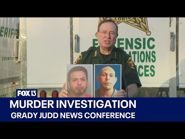 ⁣Grady Judd news conference on Mulberry shooting death