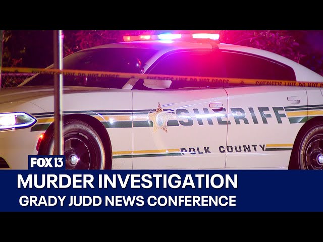 ⁣Grady Judd news conference on murder investigation