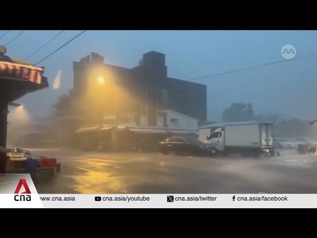 ⁣Typhoon Kong-rey makes landfall in Taiwan; largest storm to hit island in three decades