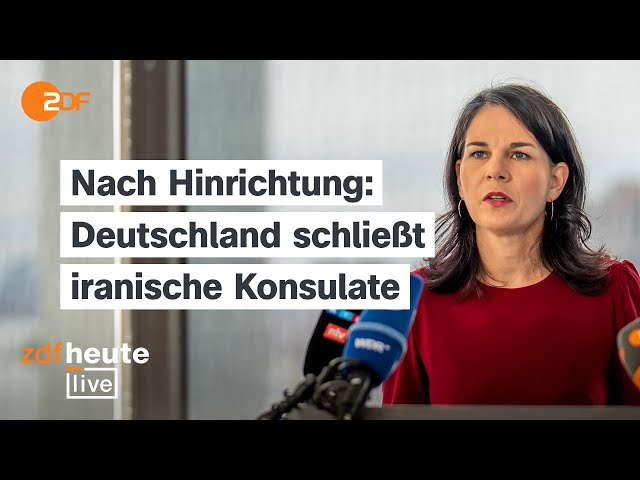 ⁣Nach Hinrichtung eines Deutsch-Iraners in Teheran: So reagiert die Bundesregierung | ZDFheute live