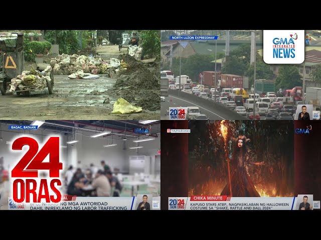 ⁣24 Oras: (Part 3) Pila papasok sa Balintawak Toll Plaza, umaabot sa 1km; iniwang putik ng..., atbp.