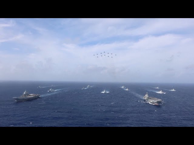 Chinese navy conducts first dual aircraft carrier formation exercise