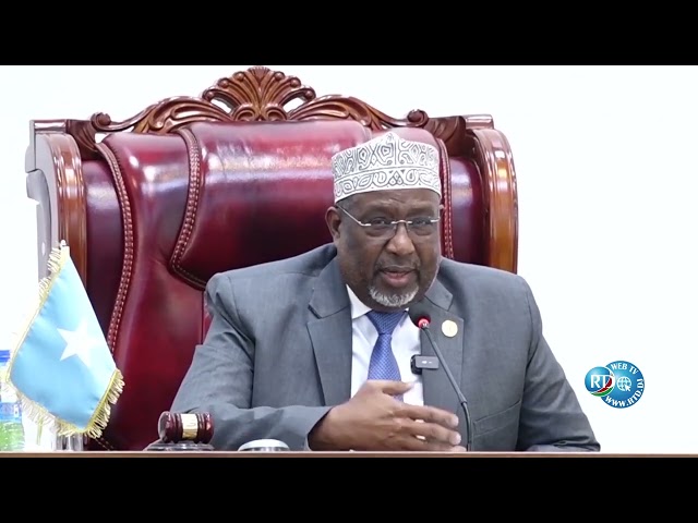 ⁣Discours du Président de la Chambre du peuple somalienne Sheikh Adan Mohamed Nuur Madobe.