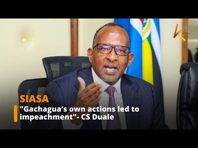 ⁣"He invested more in fighting people"- CS Duale speaks on Gachagua’s impeachment