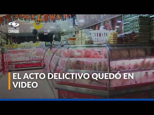 ⁣En Madelena ladrones que robaron supermercado se llevaron hasta la carne