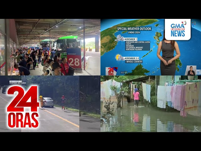 ⁣24 Oras: (Part 2) Bagyong Leon, unti-unti nang lumalayo sa bansa; Signal #2 nakataas pa..., atbp.