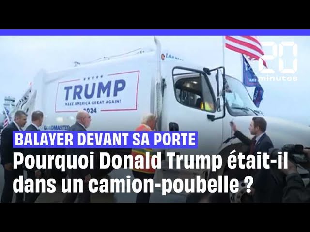 ⁣Pourquoi Donald Trump était-il dans un camion-poubelle ?