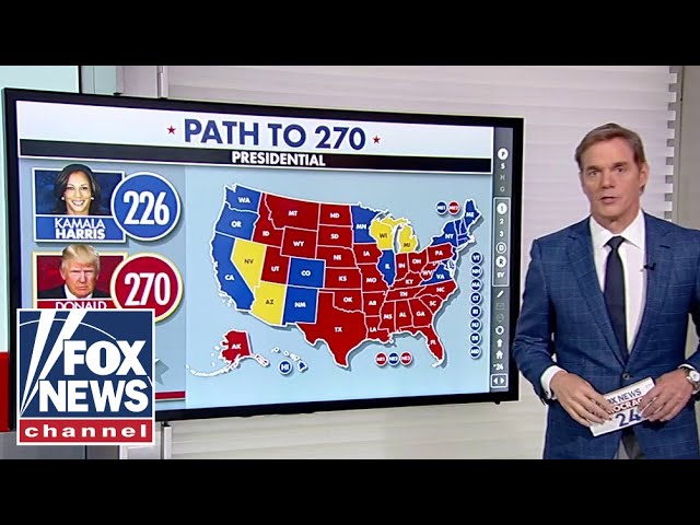 ⁣Path to 270: Key battleground states a ‘coin flip’ in latest polling