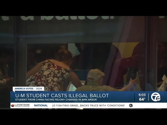 ⁣U-M Student casts illegal ballot