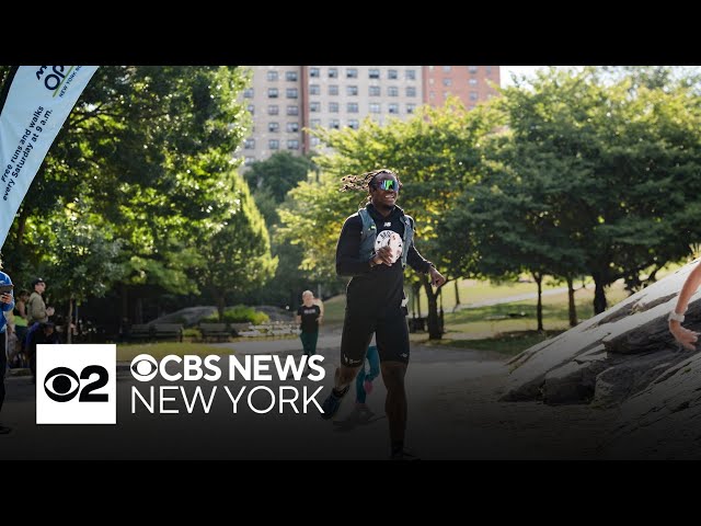 ⁣NYC Marathon runner competing with a purpose