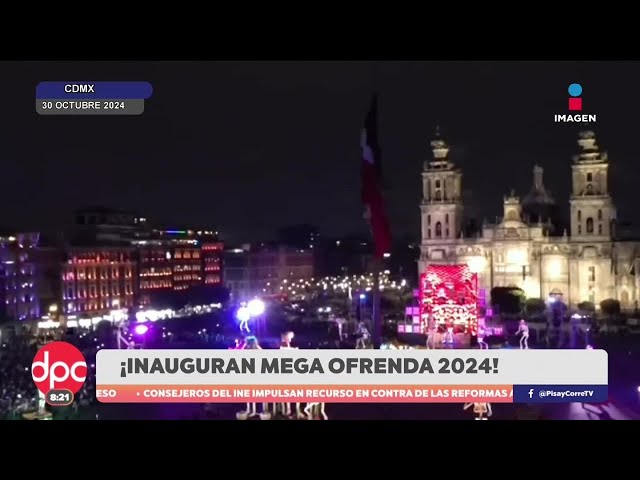 ⁣Inauguran la Mega Ofrenda de Día de Muertos 2024 en el Zócalo de la CDMX | DPC con Paola Rojas