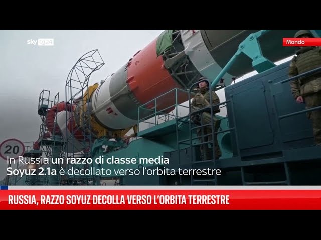 ⁣Russia, razzo Soyuz decolla verso l’orbita terrestre