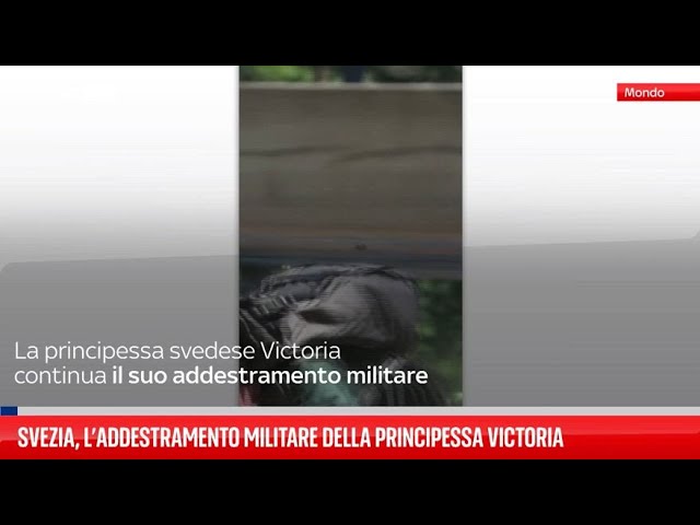 ⁣Svezia, l’addestramento militare della principessa Victoria