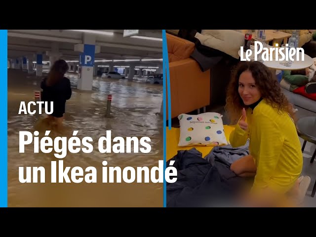 ⁣Valence : Ils passent la nuit dans un magasin Ikea inondé