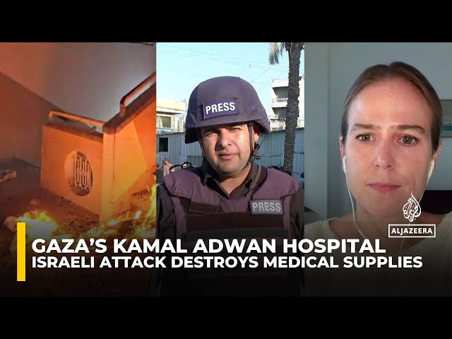 ⁣Israeli attack destroys medical supplies at Gaza’s Kamal Adwan Hospital