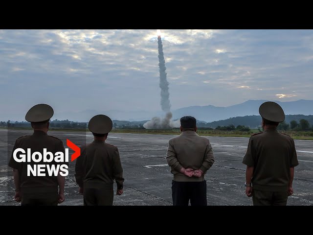 ⁣North Korea sparks concern after firing long-range intercontinental ballistic missile