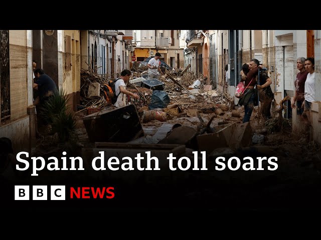 ⁣Spain floods death toll soars to at least 158 | BBC News