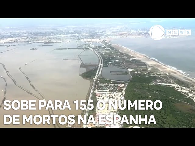 ⁣Aumenta para 155 o número de mortos nas tempestades no sul e leste da Espanha