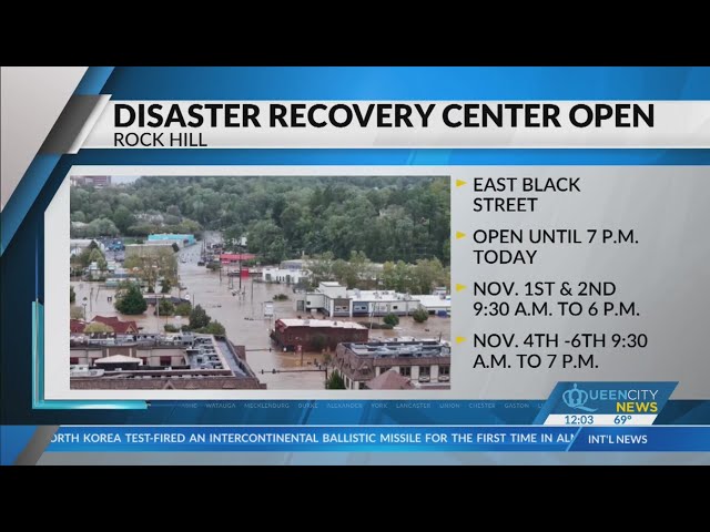 ⁣Disaster Recovery Center opens in Rock Hill