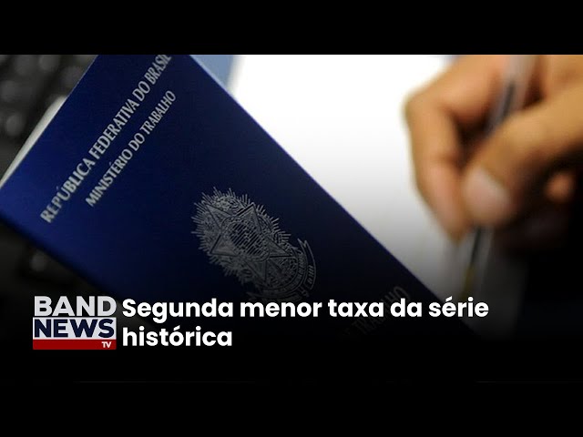 ⁣Taxa de desemprego no Brasil cai para 6,4% em setembro | BandNews TV