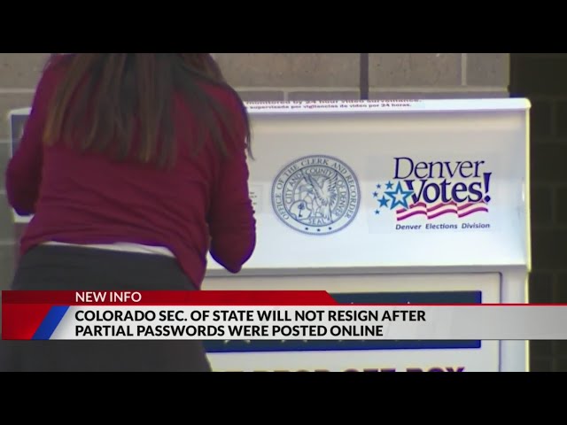 ⁣Secretary of State will not resign after partial passwords for voting systems posted online